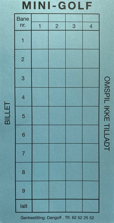 Allmänhetsprotokoll 9 hål, 4 spelare