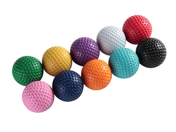 Minigolfbollar efter färg