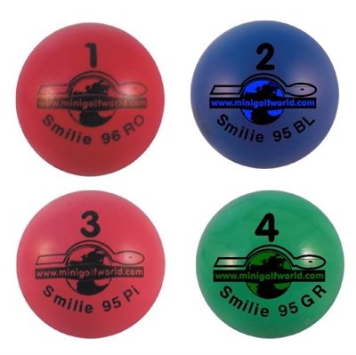 System minigolfbolde Smilie 1 - 4 